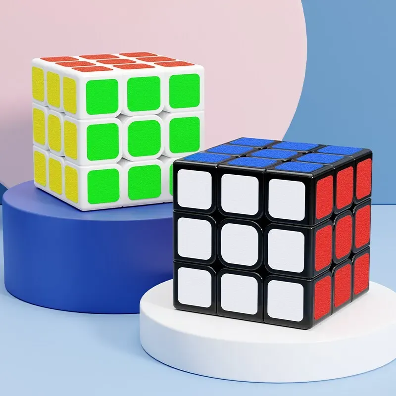 Cube magique GENGSO 3x3 – Jouet de puzzle pour enfants, autocollants, conçu pour la compétition 4