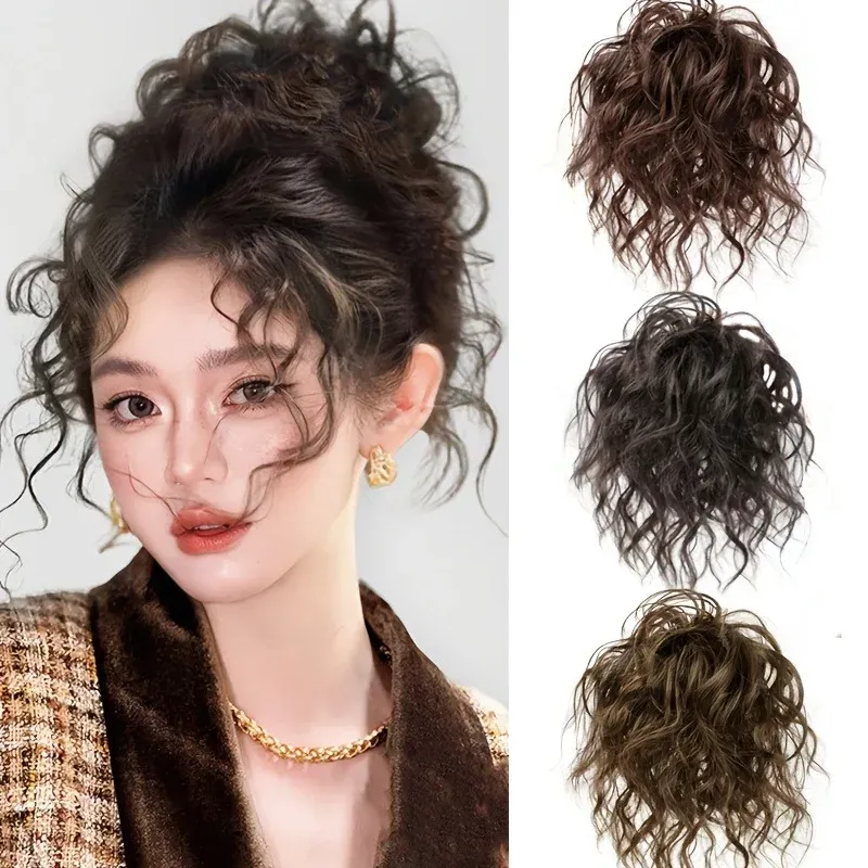 Chignon bouclé désordonné, vue principale