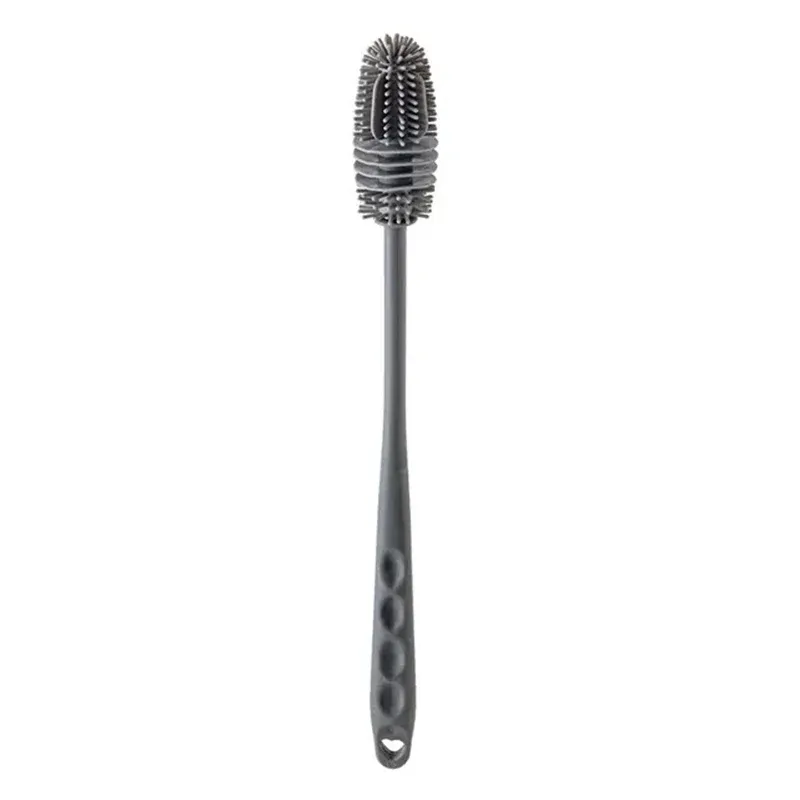 Brosse de nettoyage en silicone à long manche pour bouteilles de lait et verres 7