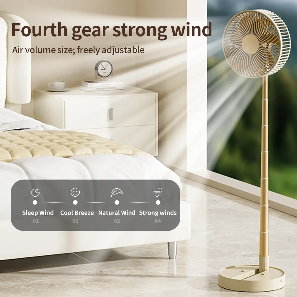 Ventilateur portatif pliable USB, finitions