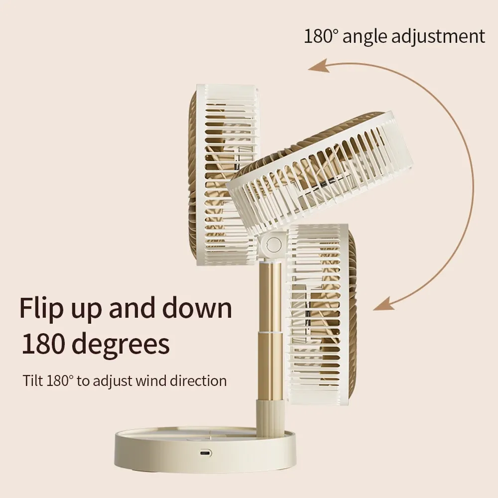 Ventilateur portatif pliable USB, mise en situation