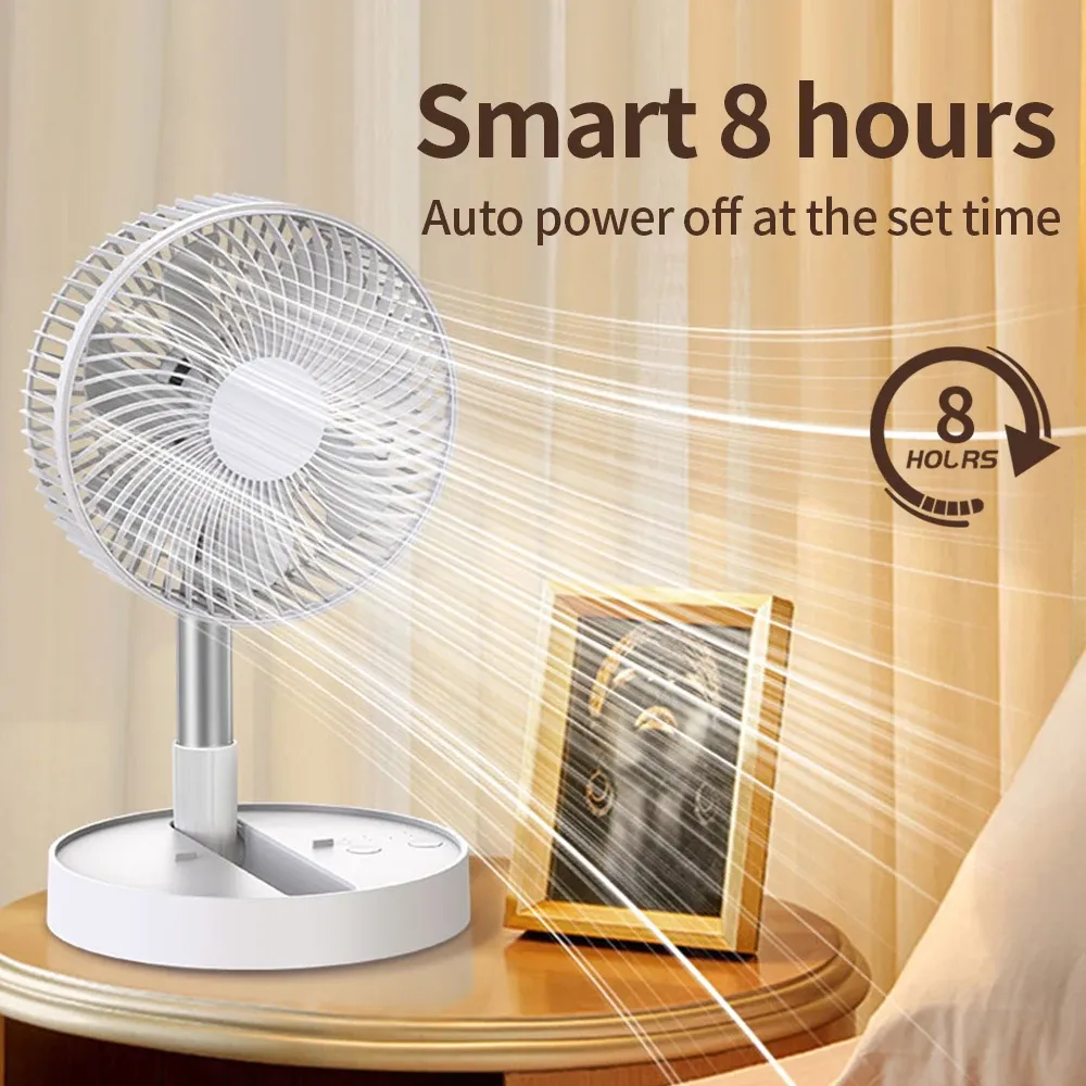 Ventilateur portatif pliable USB, vue rapprochée