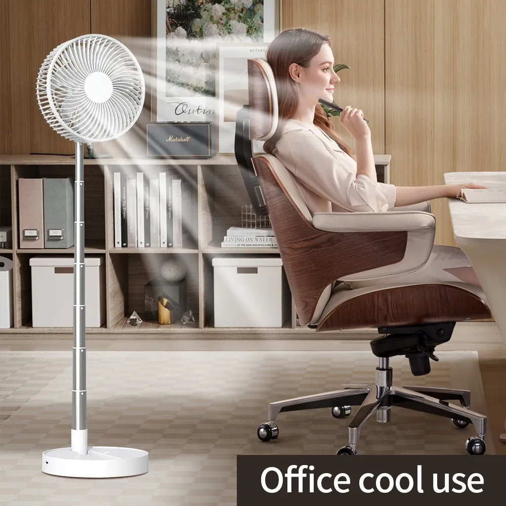 Ventilateur portatif pliable USB, détail du design