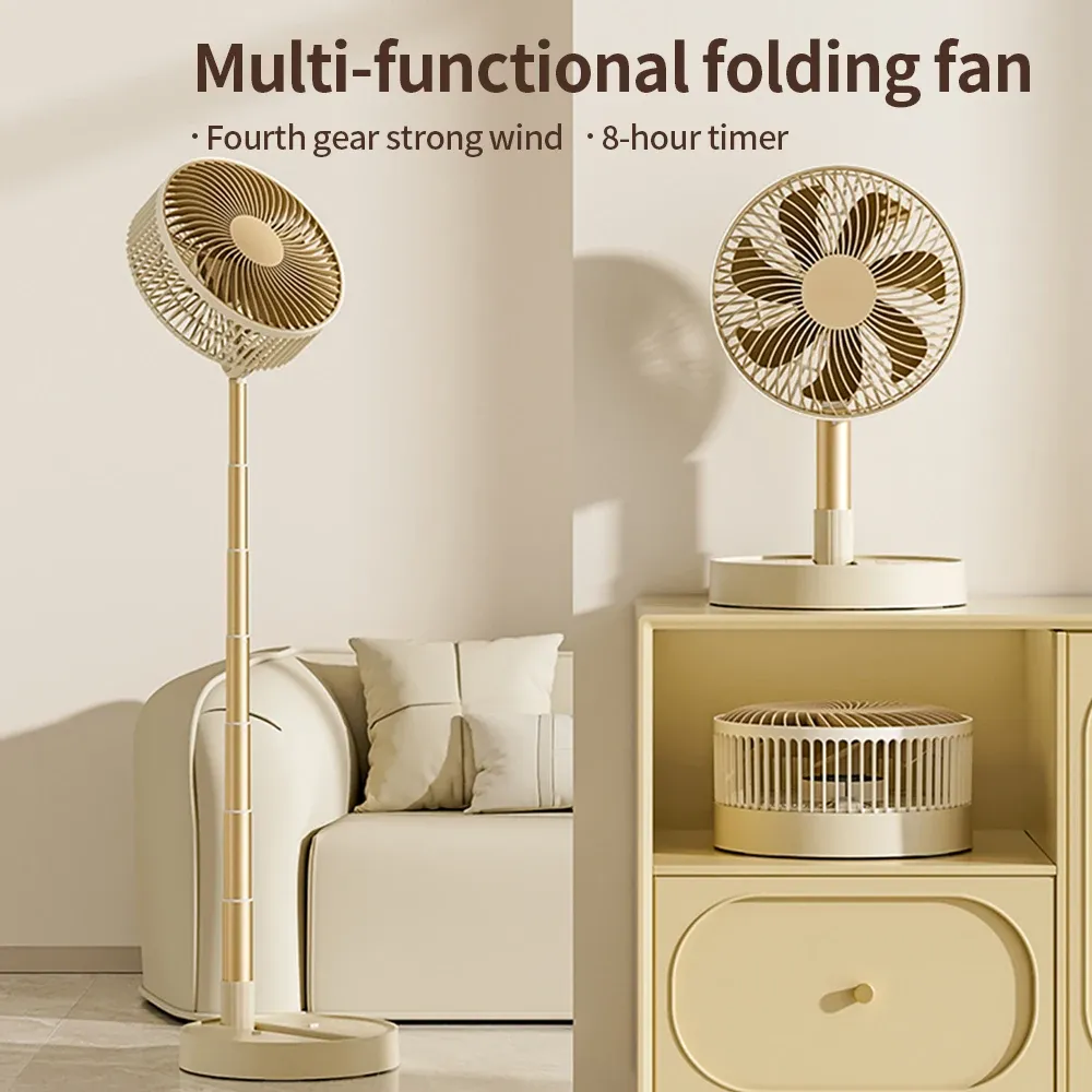 Ventilateur portatif pliable USB en utilisation