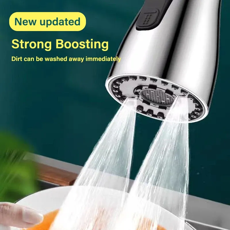 Rallonge de robinet de cuisine universelle 3 en 1 à rotation à 360° – Embout extractible multi-jets 2