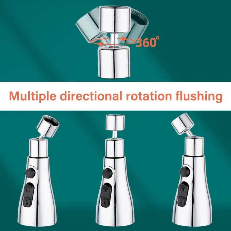 Rallonge de robinet de cuisine universelle 3 en 1 à rotation à 360° – Embout extractible multi-jets 5