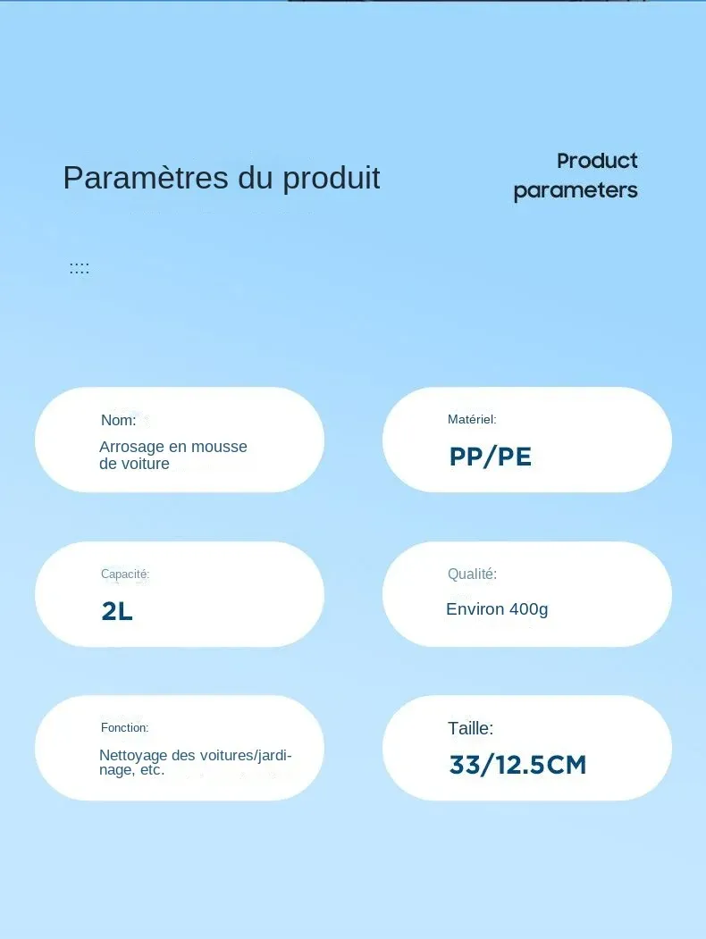 Canon à mousse, vue rapprochée