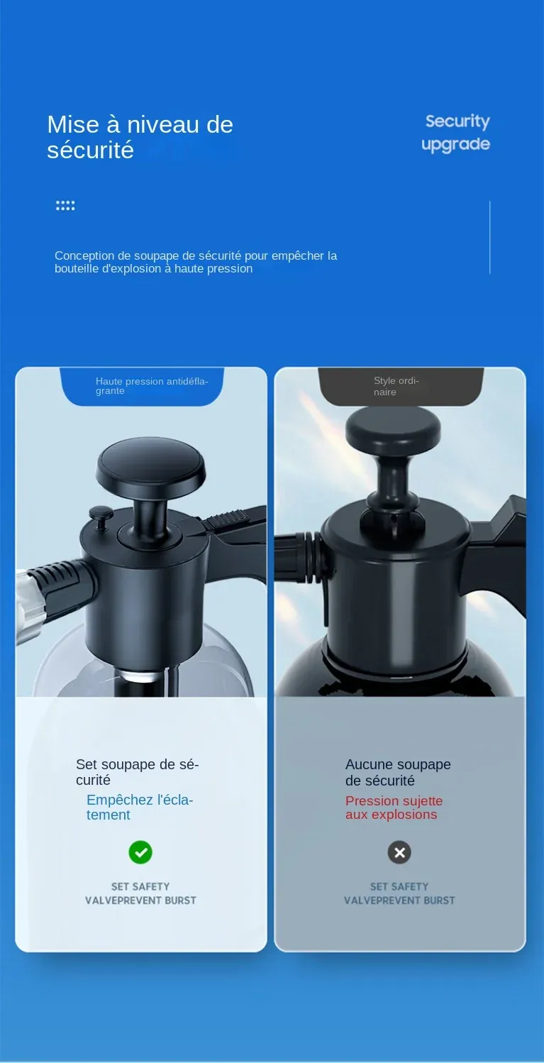 Utilisation du pulvérisateur à mousse