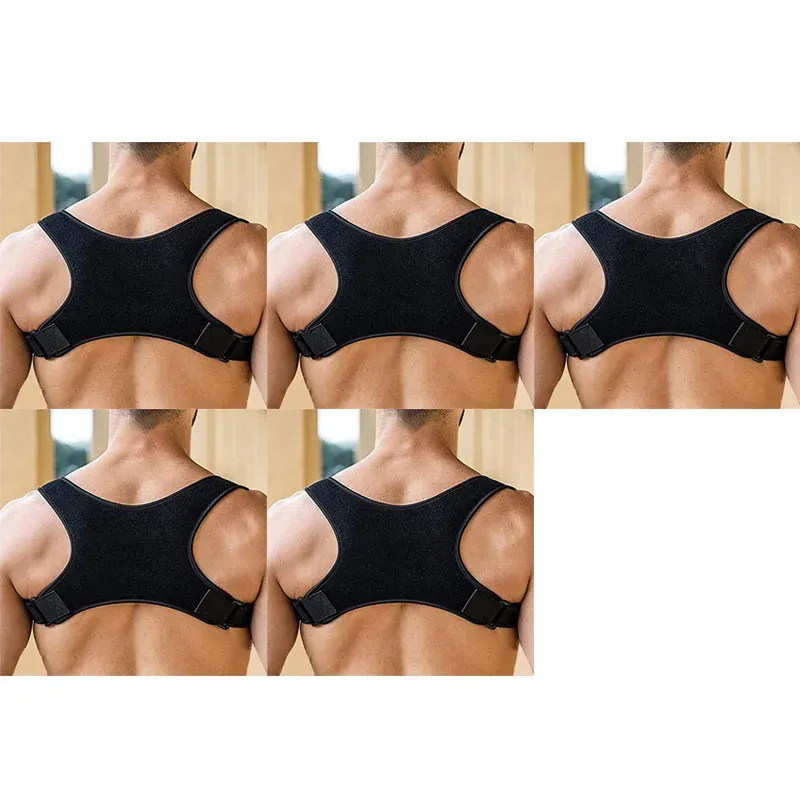 Correcteur de posture dorsal réglable pour homme, ceinture de soutien lombaire et des épaules (lot de 1, 3 ou 5 pièces) 9