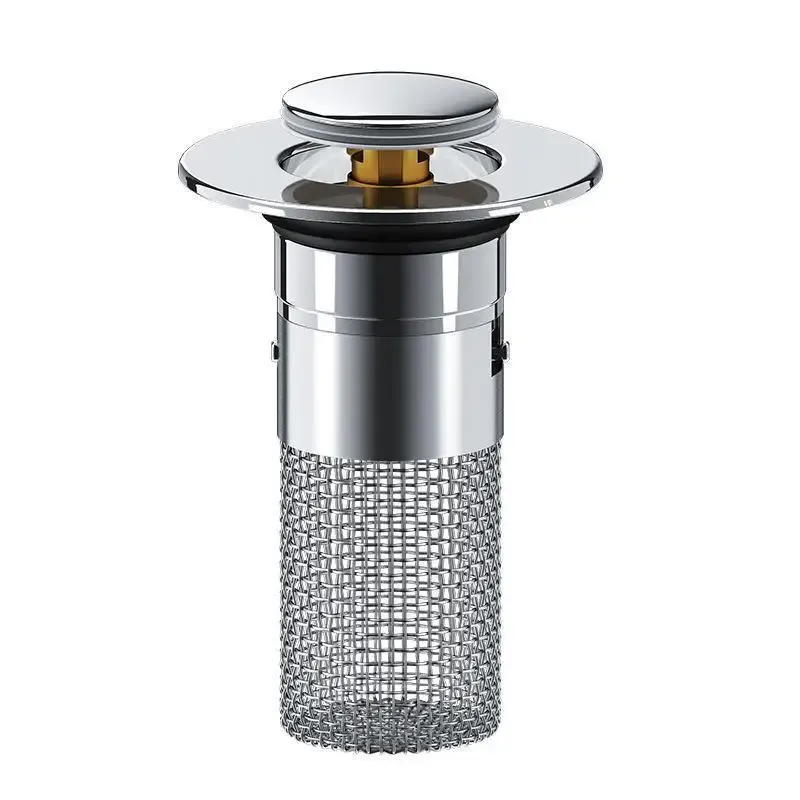 Bouchon de vidange pop-up pour lavabo et évier avec filtre anti-cheveux 7