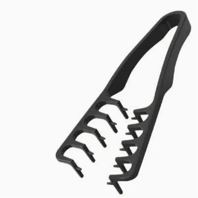 Peigne à dents larges pour hommes en ABS avec manche texturé, adapté à tous types de cheveux et à un usage domestique 4