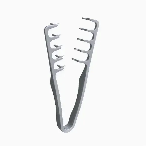Peigne à dents larges pour hommes en ABS avec manche texturé, adapté à tous types de cheveux et à un usage domestique 6