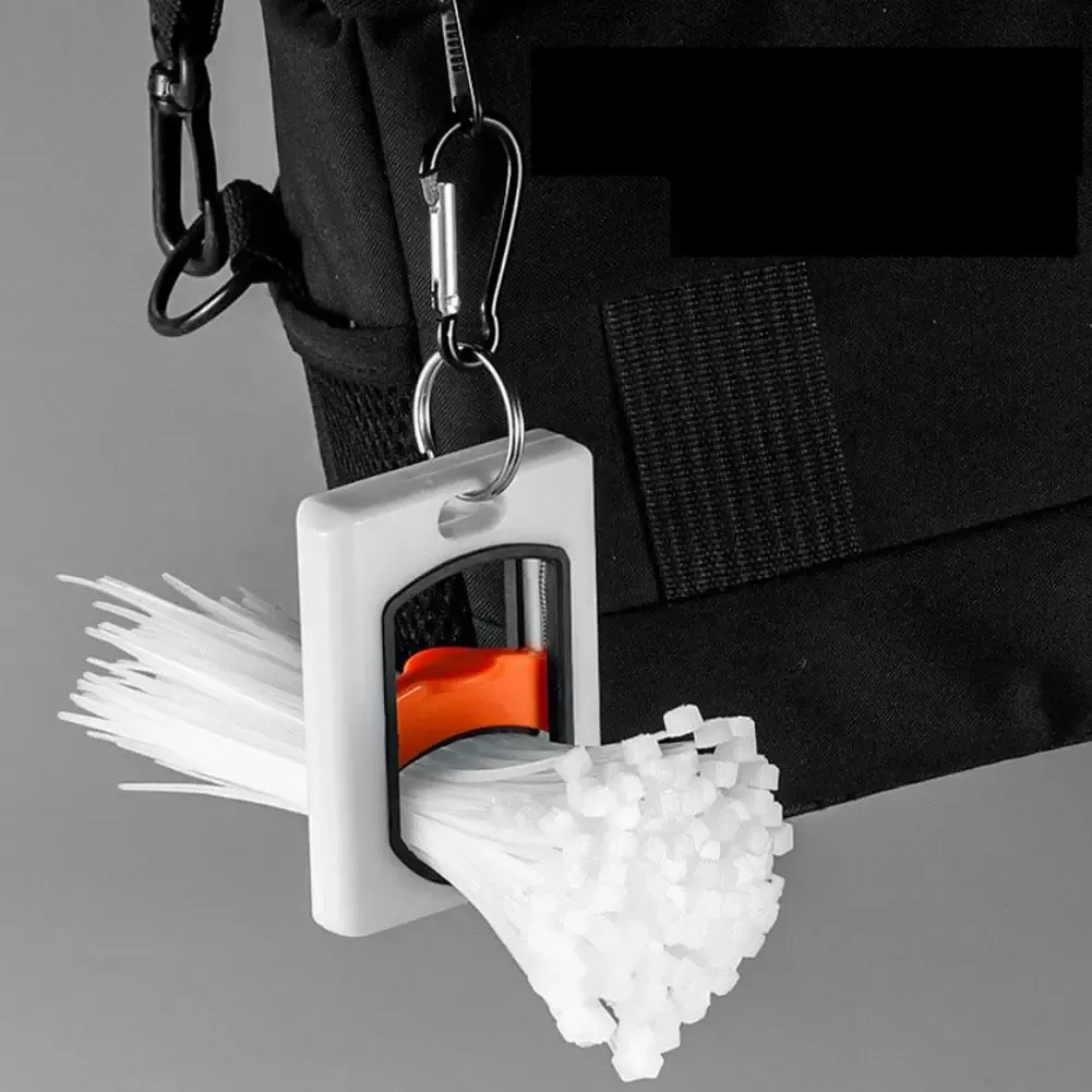 Organisateur de serre-câbles portable et réutilisable, carré et fluorescent