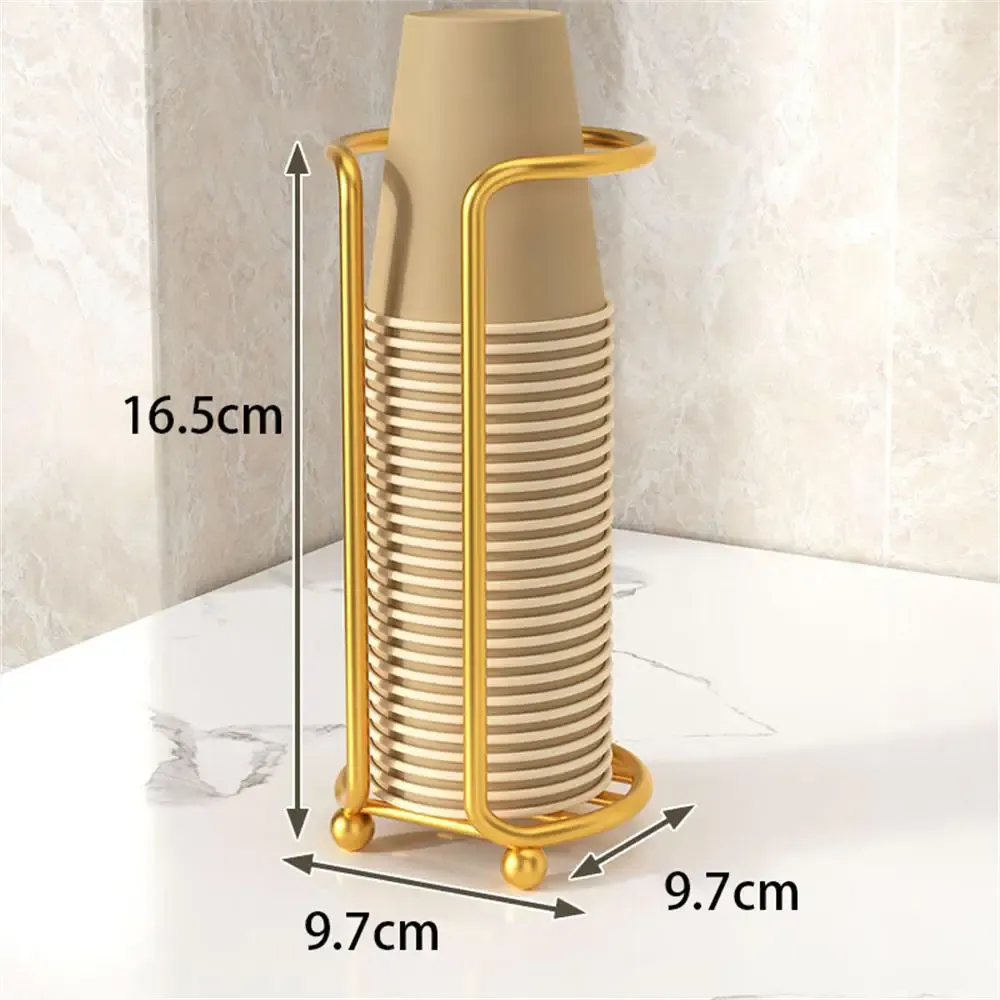 Porte-gobelets jetables en bois, distributeur d'eau et de thé, présentoir à tasses avec tige allongée, accessoire d'organisation 11