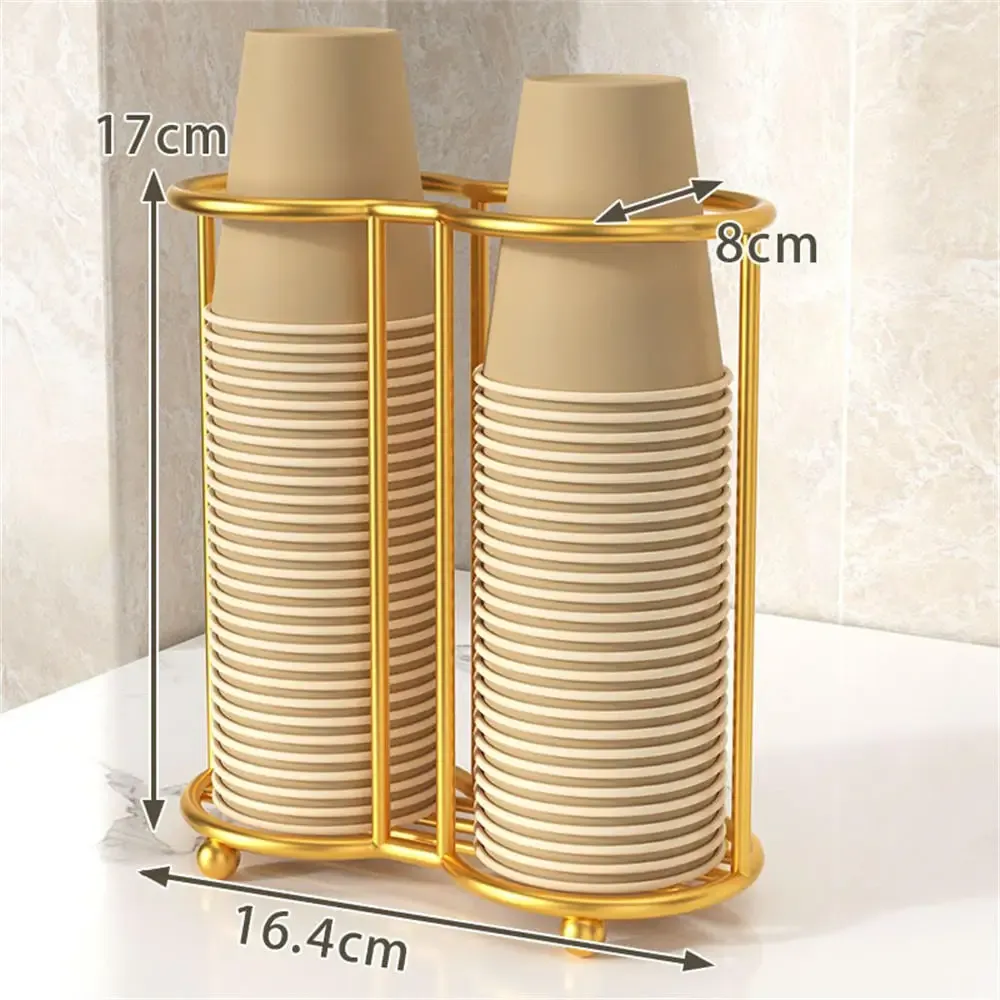 Porte-gobelets jetables en bois, distributeur d'eau et de thé, présentoir à tasses avec tige allongée, accessoire d'organisation 12