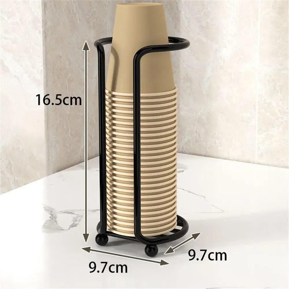 Porte-gobelets jetables en bois, distributeur d'eau et de thé, présentoir à tasses avec tige allongée, accessoire d'organisation 15