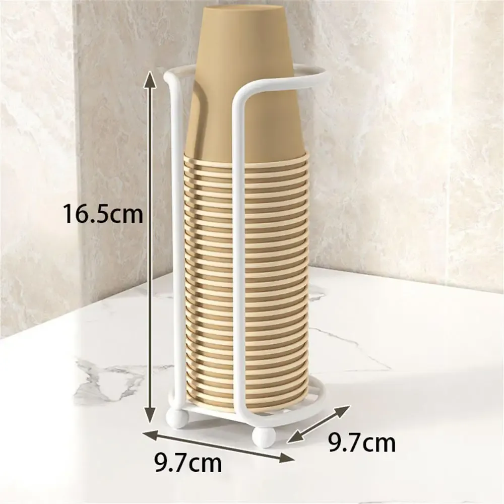 Porte-gobelets jetables en bois, distributeur d'eau et de thé, présentoir à tasses avec tige allongée, accessoire d'organisation 13