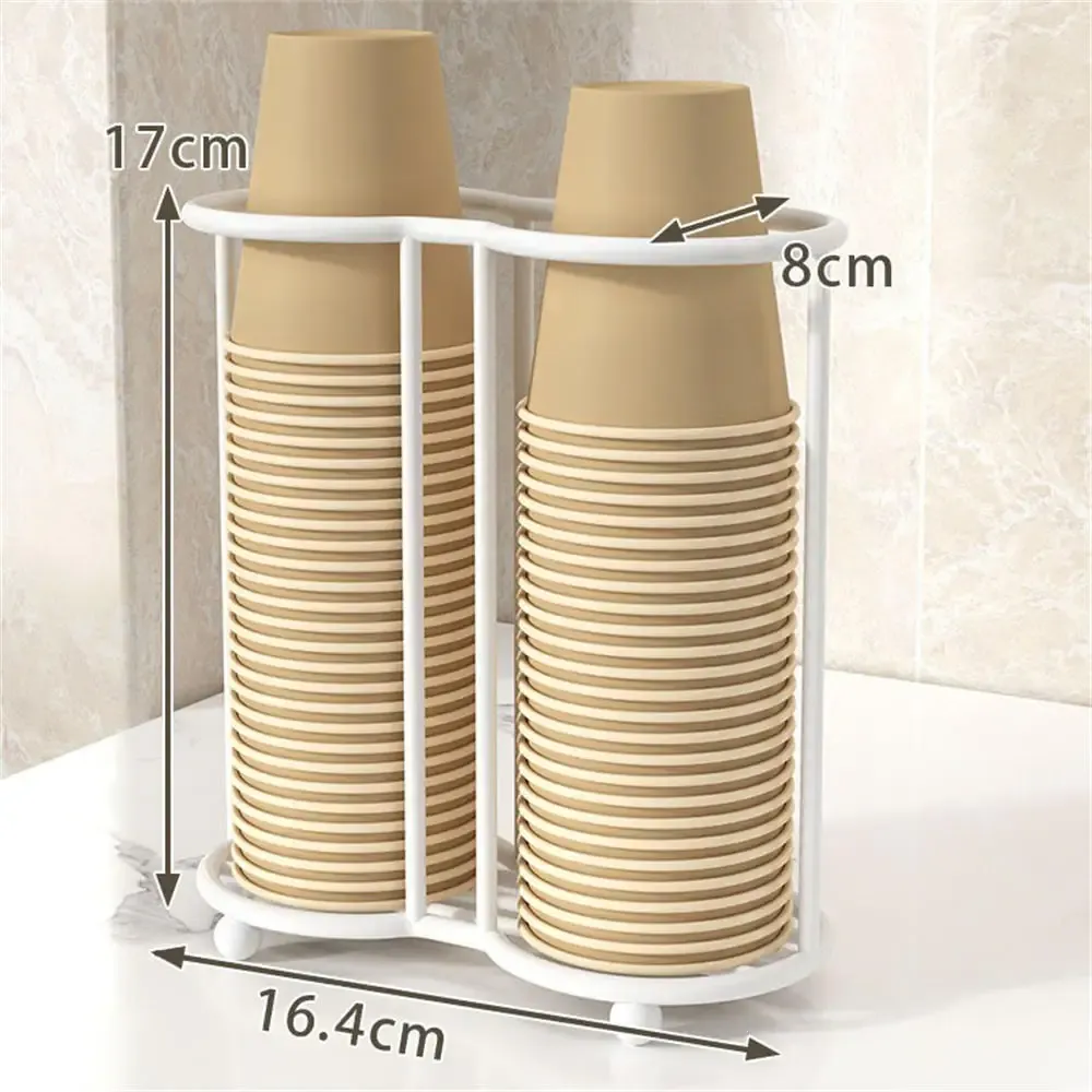 Porte-gobelets jetables en bois, distributeur d'eau et de thé, présentoir à tasses avec tige allongée, accessoire d'organisation 14