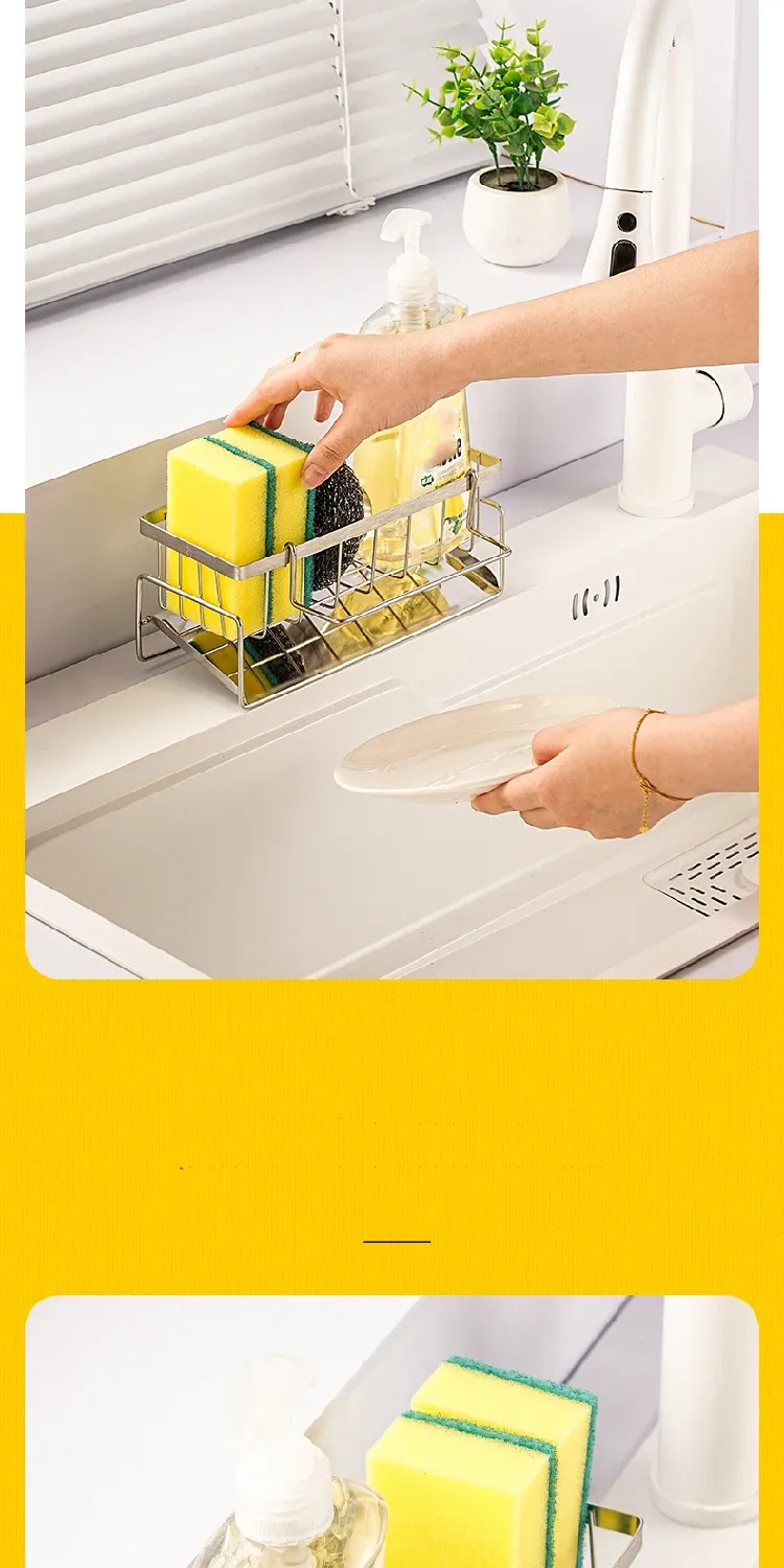 Support d'égouttoir en situation dans la cuisine