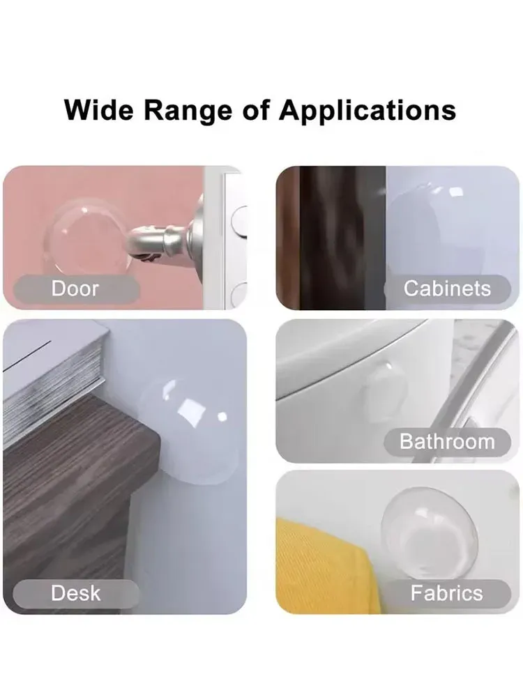 Butoir de porte en caoutchouc transparent dans un intérieur moderne
