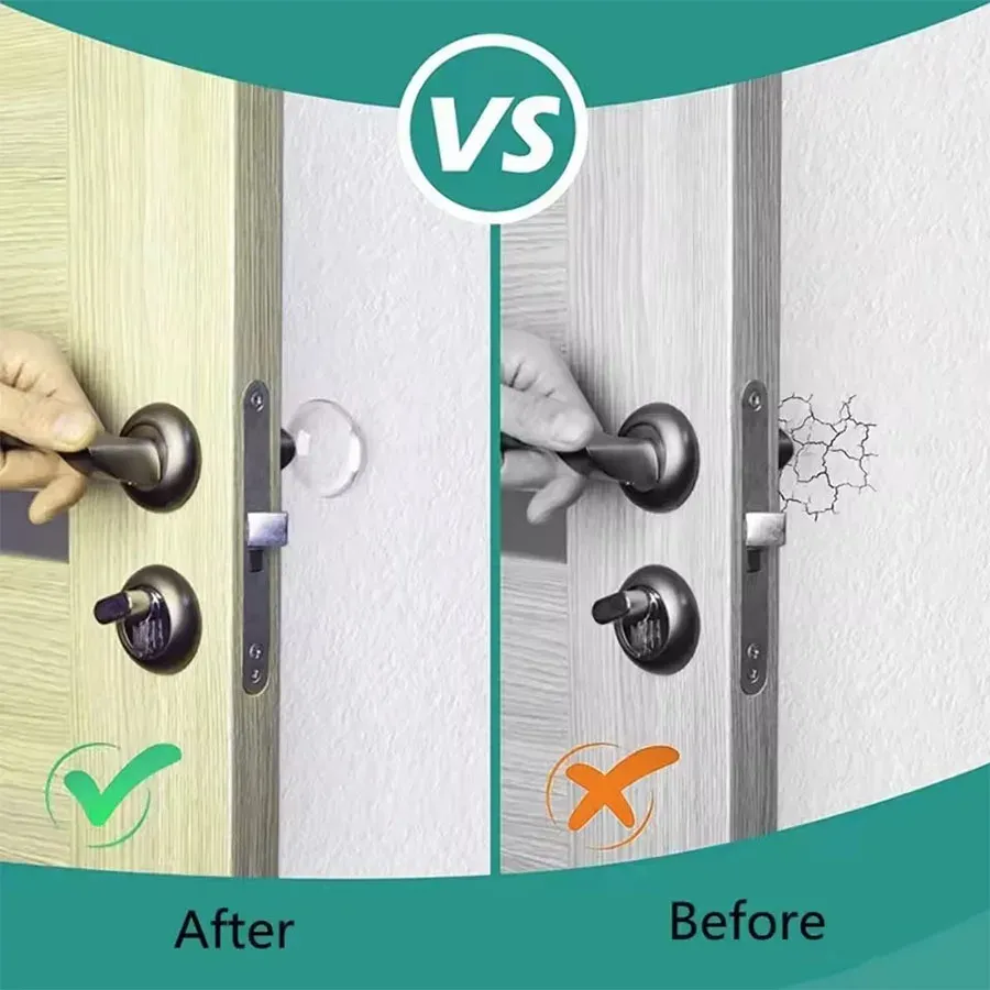 Butoir de porte installé sur un mur intérieur