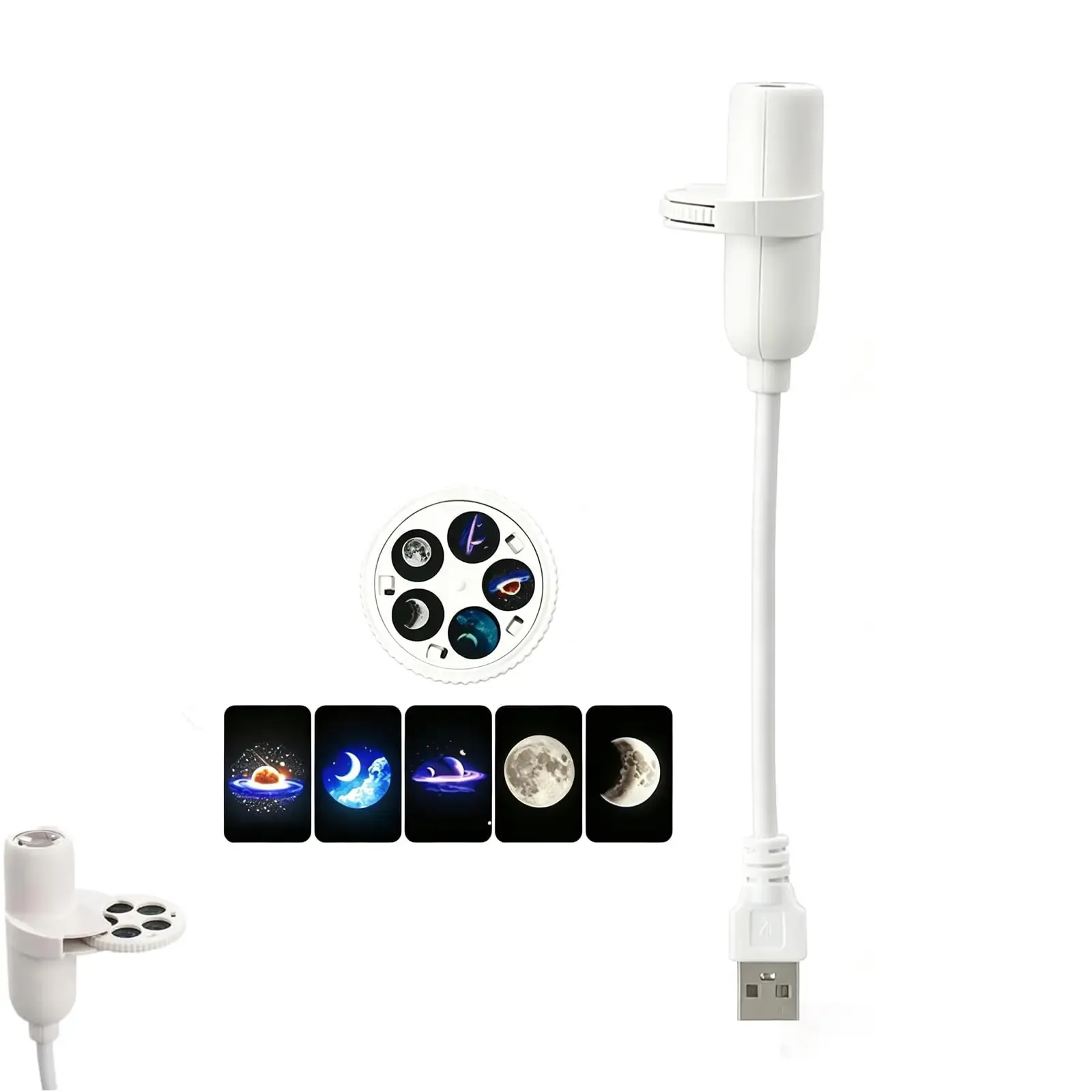 Mini projecteur d'étoiles USB Galaxy 360° – Lampe d'ambiance réglable pour chambre, veilleuse romantique pour la nuit, idéale pour les fêtes d'anniversaire 9