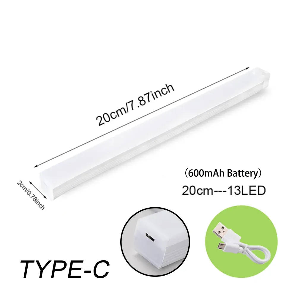 Veilleuse LED sans fil avec détecteur de mouvement, rechargeable par USB-C, pour armoire, escalier et cuisine 9