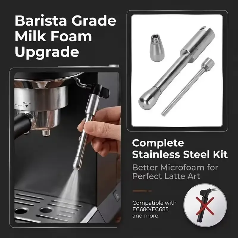 Buse mousseuse à lait en inox 3 oz pour cafetières EC685, ECP35 et ECP36 4