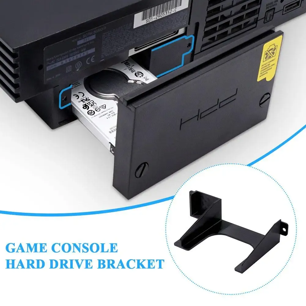 Support de disque dur PS2 vu sous un autre angle