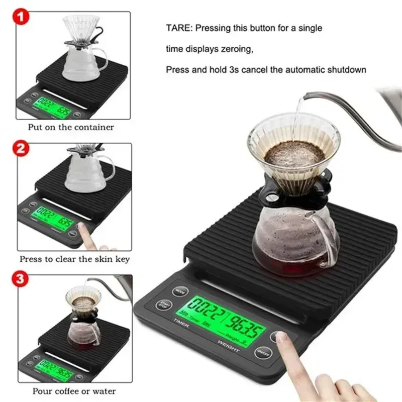 Balance à café numérique, design et finitions