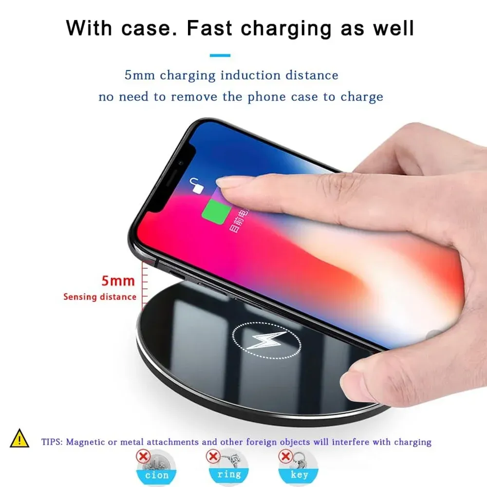 Chargeur sans fil universel, détails du design