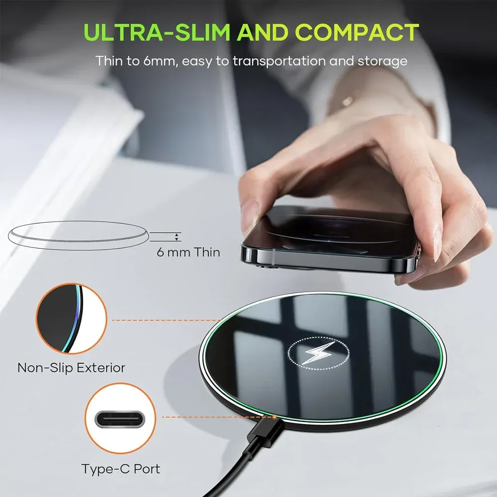 Chargeur sans fil universel, en situation
