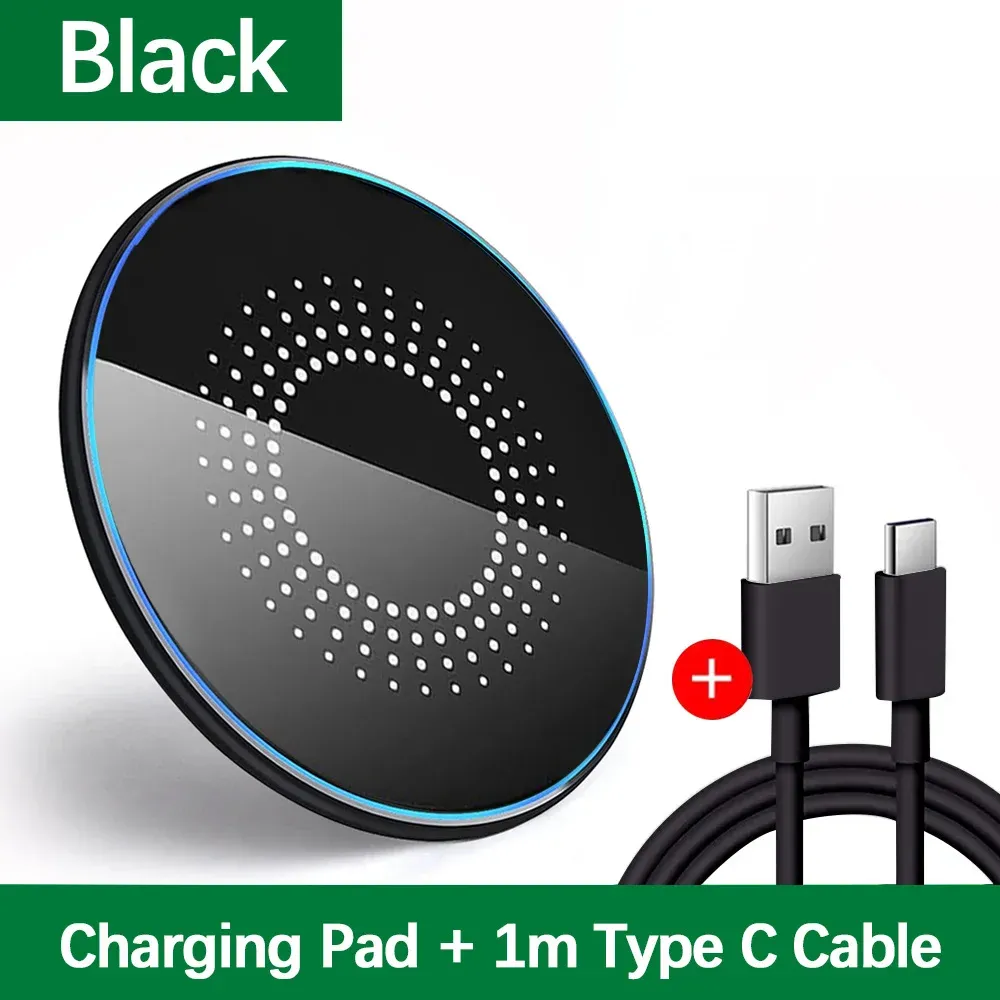 Chargeur sans fil universel pour iPhone 17/16/15 Pro Max, Samsung Galaxy S22/S21, Huawei, Xiaomi et Google Pixel 9