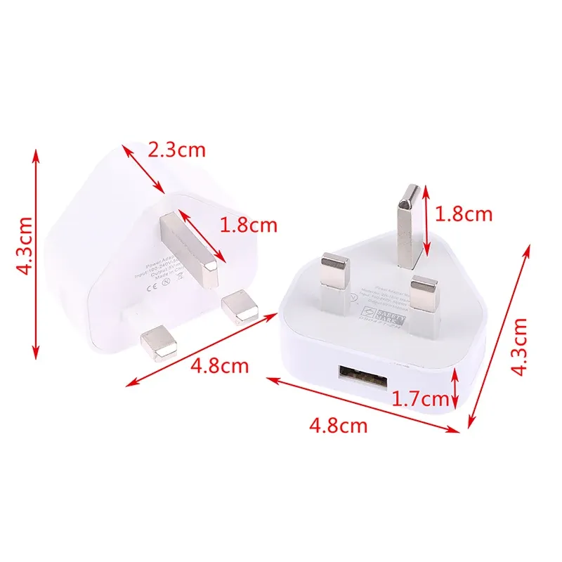Adaptateur de chargeur mural, vue complète