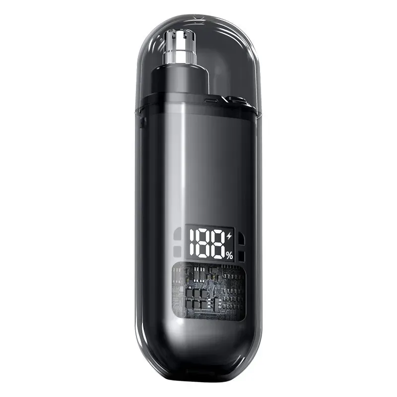 Tondeuse électrique portable pour le nez et les oreilles, rechargeable par USB, conçue pour homme au design compact 9