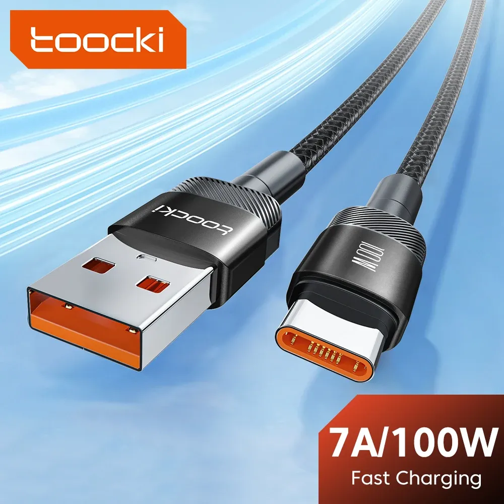 Câble USB-C 7A Toocki pour Huawei Honor 100 W/66 W, charge rapide, compatible Xiaomi, Poco, OnePlus et Samsung 2