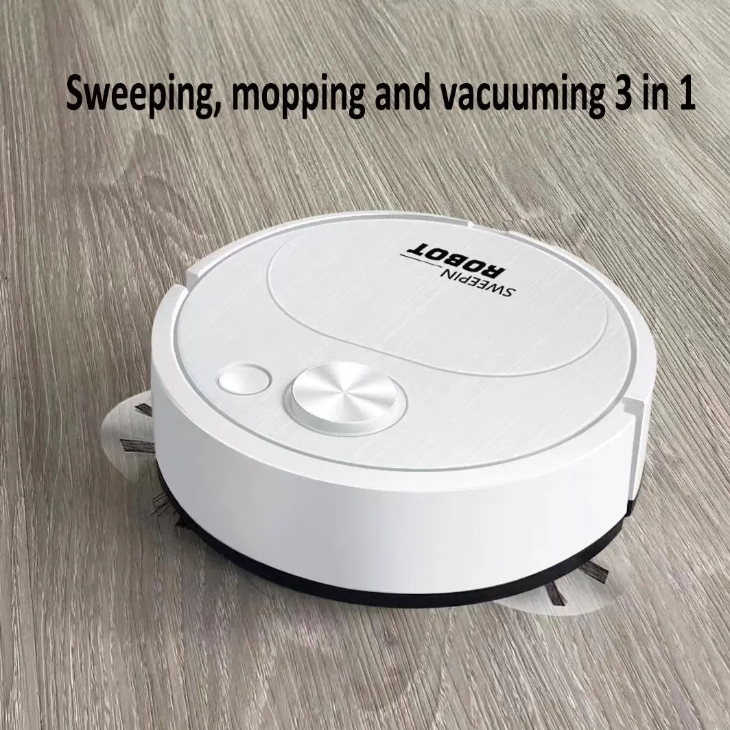 Robot aspirateur intelligent 3 en 1 sans fil, 1500 Pa, balayage et lavage, rechargeable par USB, pour la maison et le bureau 4