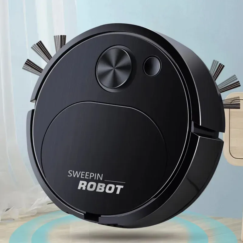 Robot aspirateur intelligent 3 en 1 sans fil, 1500 Pa, balayage et lavage, rechargeable par USB, pour la maison et le bureau 5