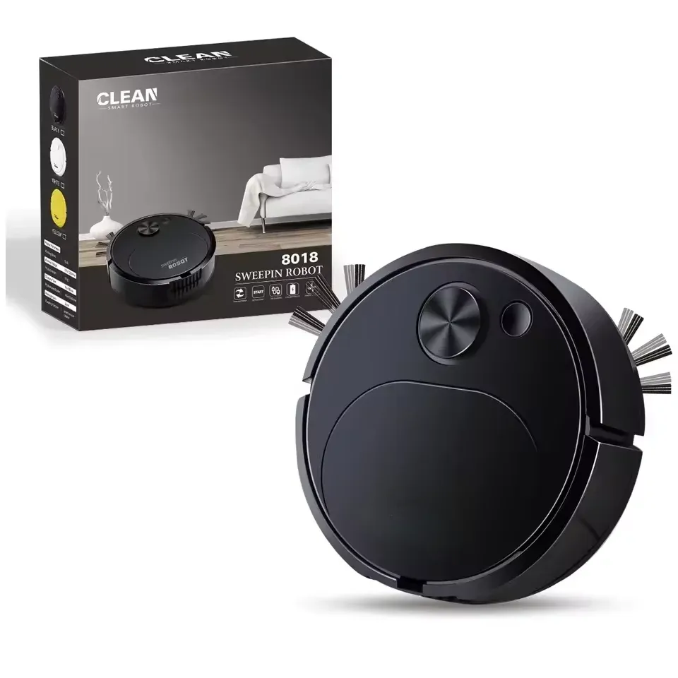 Robot aspirateur intelligent 3 en 1 sans fil, 1500 Pa, balayage et lavage, rechargeable par USB, pour la maison et le bureau 8