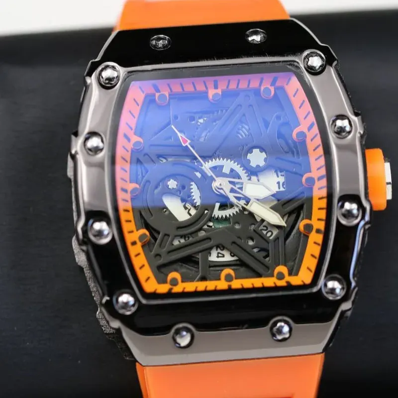 Montre homme à quartz lumineuse, design pentagramme en forme de tonneau de vin 3