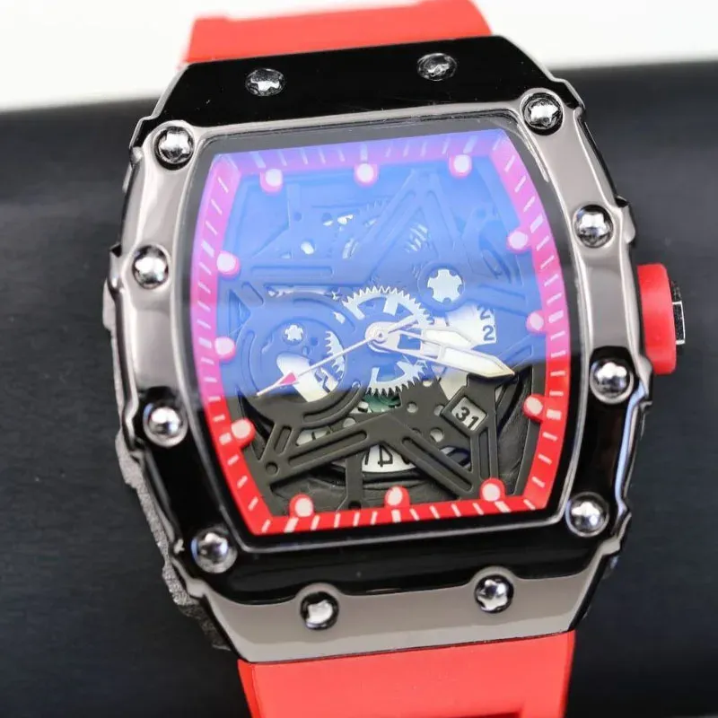 Montre homme à quartz lumineuse, design pentagramme en forme de tonneau de vin 4