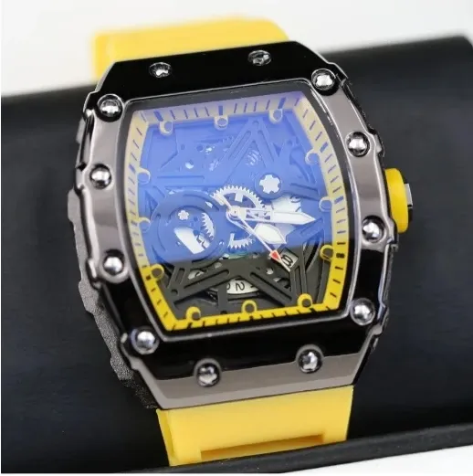 Montre homme à quartz lumineuse, design pentagramme en forme de tonneau de vin 12
