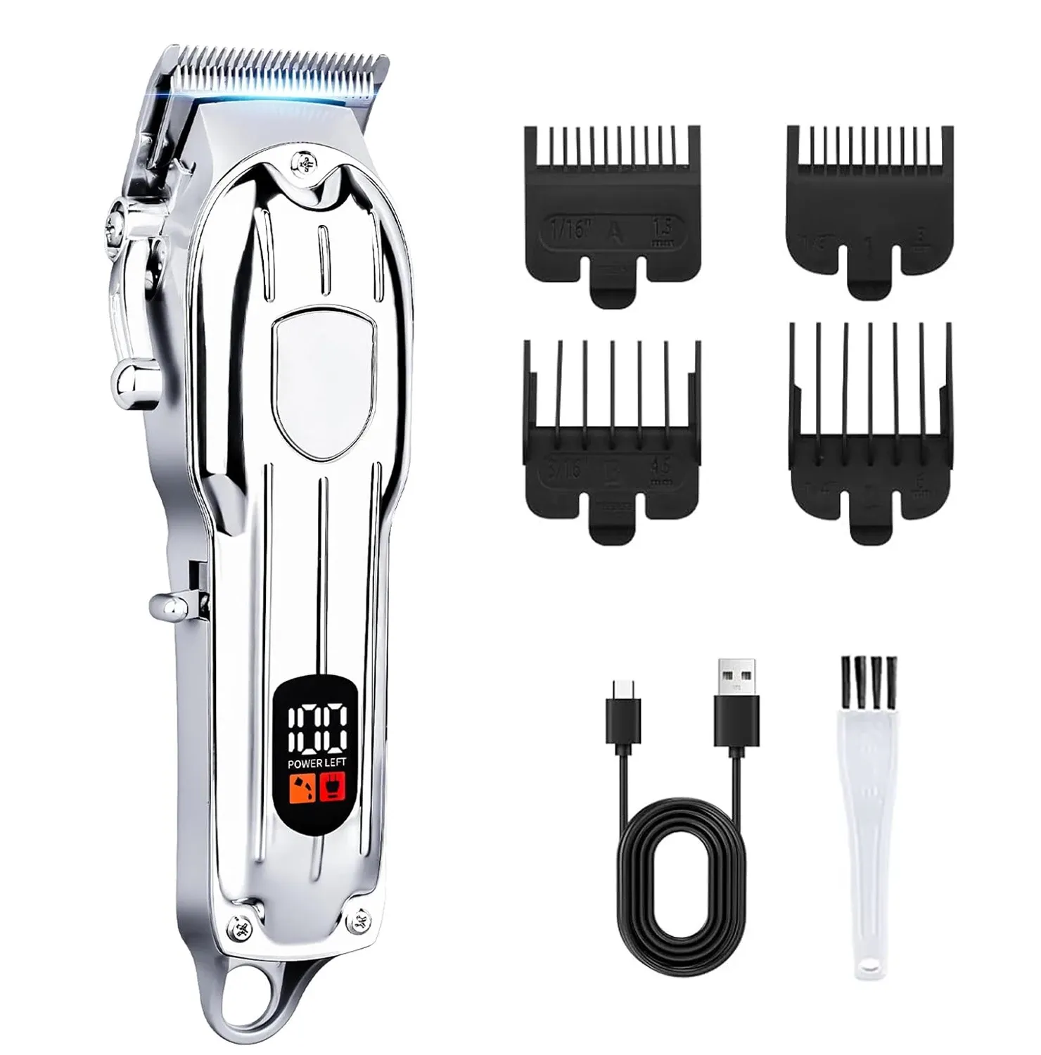 Tondeuse à cheveux électrique sans fil professionnelle 13
