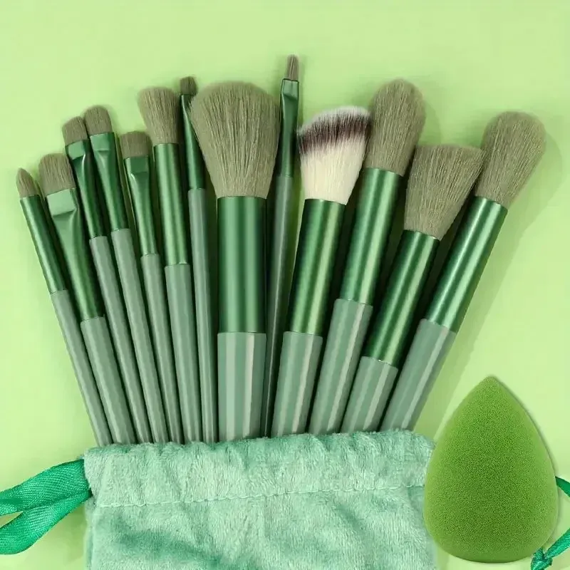 Ensemble de pinceaux de maquillage professionnels, pinceaux cosmétiques doux et moelleux pour fond de teint, poudre, fard à paupières et estompage, outils de beauté 8