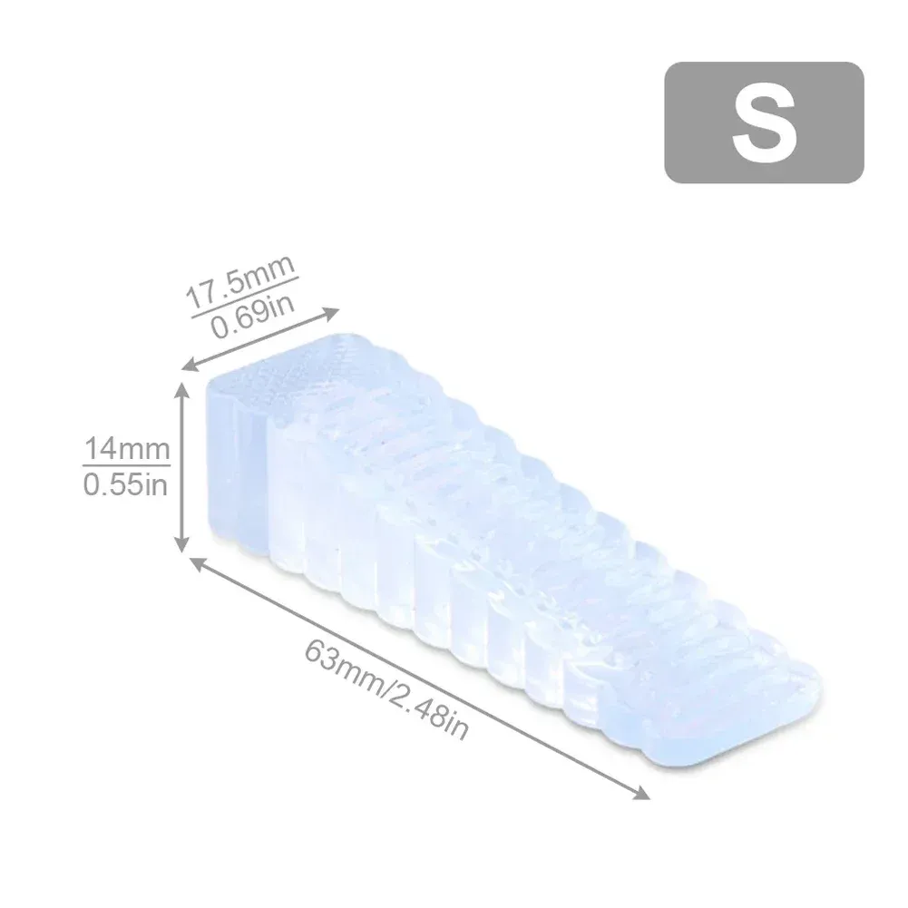Butées de porte en silicone anti-collision, joints de sécurité pour quincaillerie domestique 7