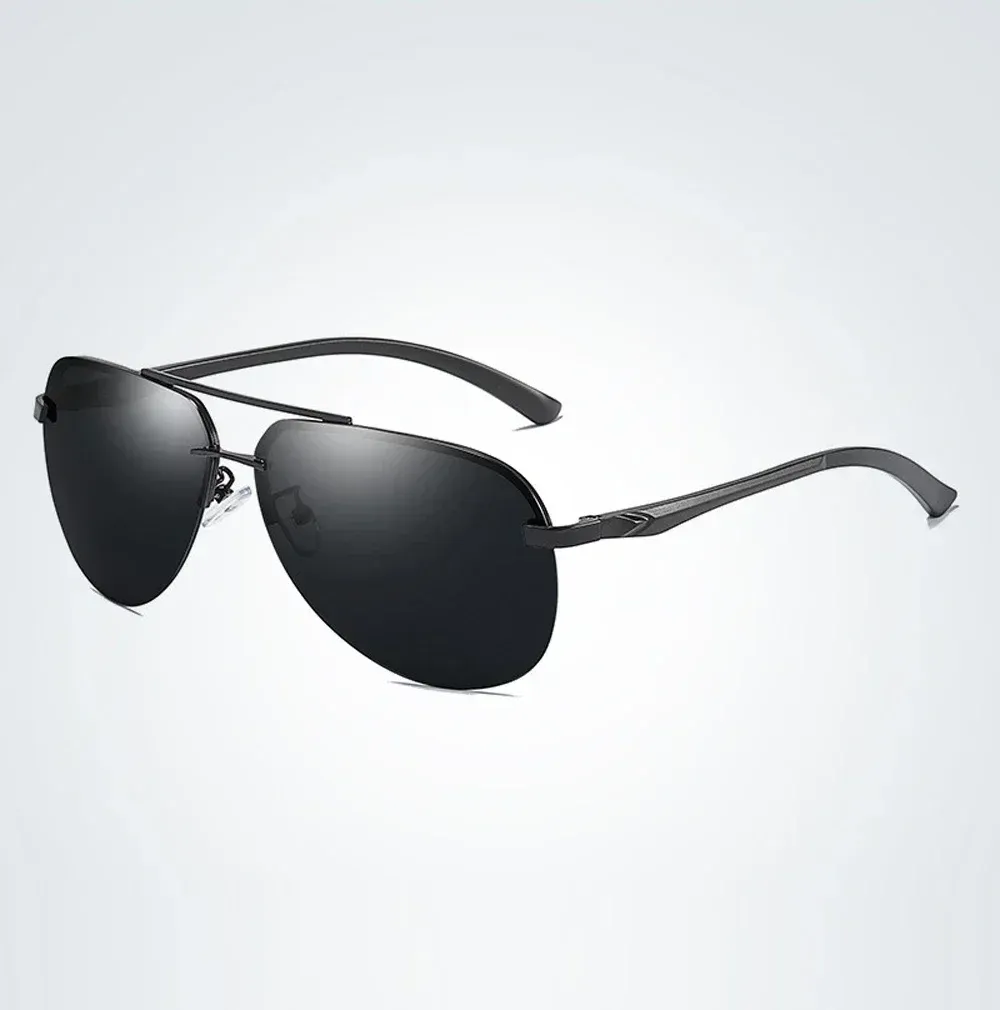 Lunettes de soleil polarisées classiques pour hommes et femmes, monture en métal, verres miroir, idéales pour la conduite 11