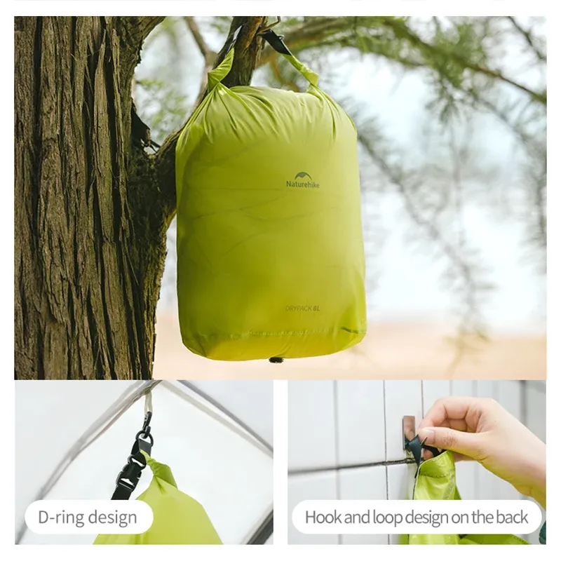 Naturehike – Sac de rangement compressible pour voyage en plein air, randonnée, léger et étanche, avec valve de compression sous vide et organisateur portable 4
