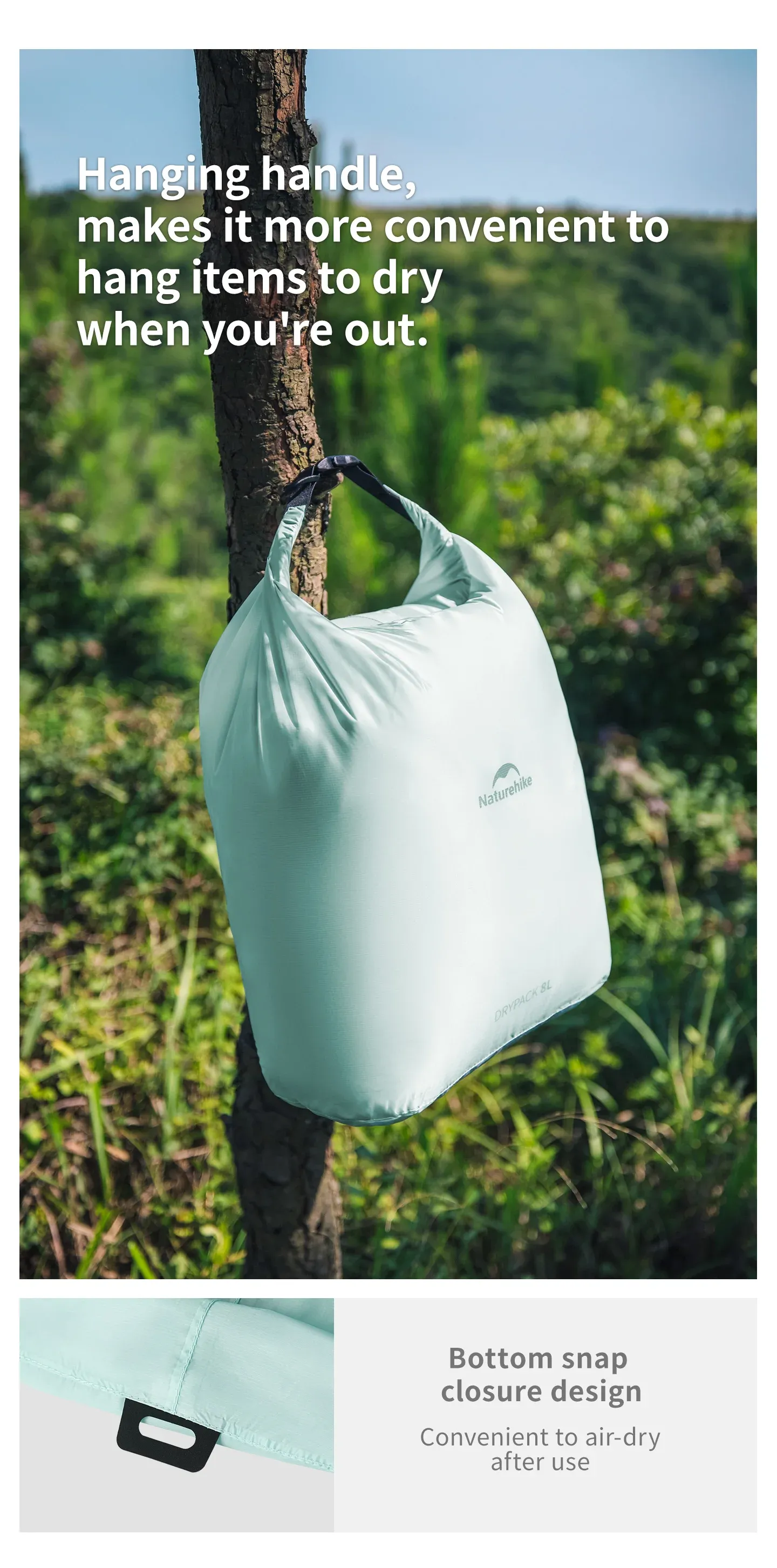 Sac de rangement Naturehike, mise en valeur