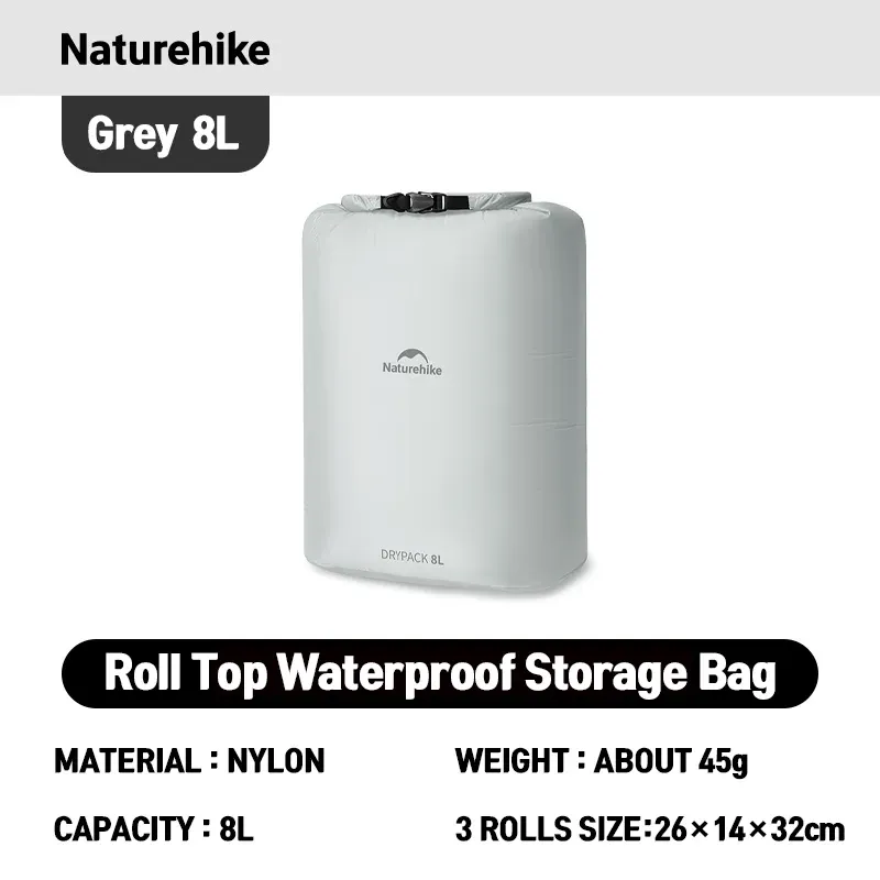 Naturehike – Sac de rangement compressible pour voyage en plein air, randonnée, léger et étanche, avec valve de compression sous vide et organisateur portable 24