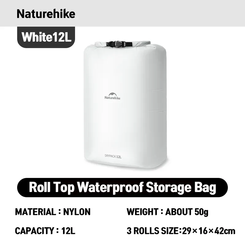 Naturehike – Sac de rangement compressible pour voyage en plein air, randonnée, léger et étanche, avec valve de compression sous vide et organisateur portable 14